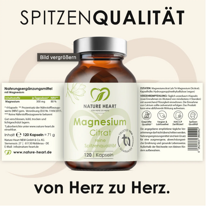 Magnesium Citrat von Nature Heart
