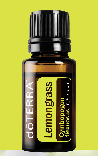 doTERRA Ätherisches Öl: Lemongrass (Zitronengras) 15ml – Rauchig-zitrisches Aroma für Küche und Hautpflege